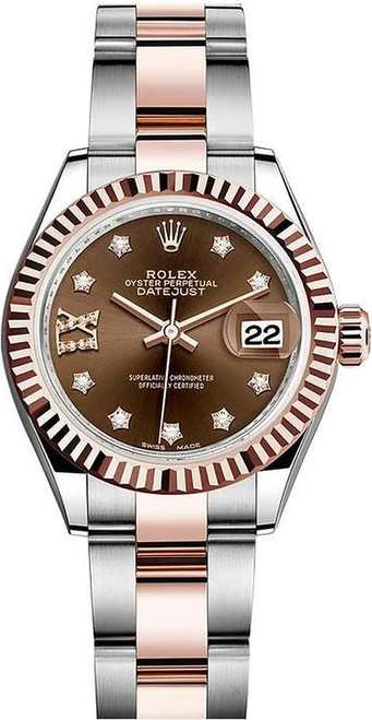 Rolex Lady Datejust 28mm Everose Fluted Two-Tone 279171CRDFO