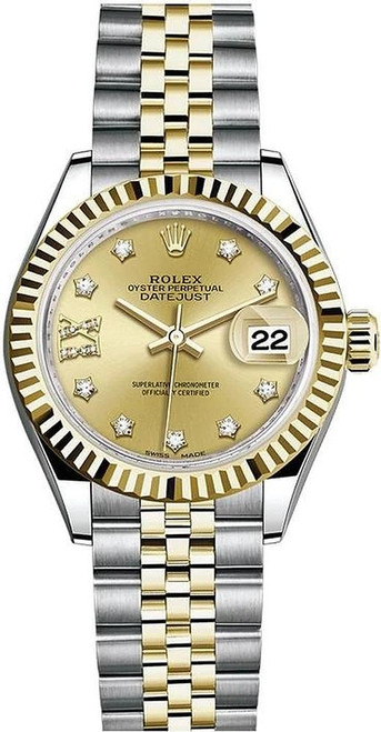Rolex Lady Datejust 28mm Fluted Two-Tone 279173 CRDFJ