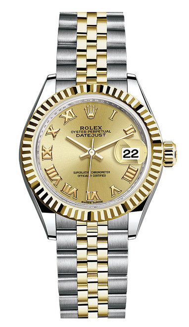 Rolex Lady Datejust 28mm Fluted Two-Tone 279173 CRFJ