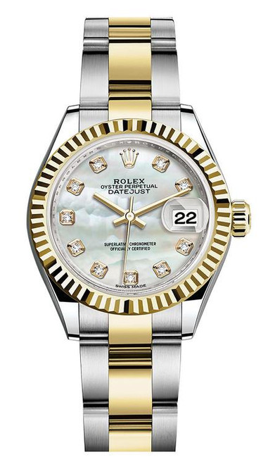 Rolex Lady Datejust 28mm Fluted Two-Tone 279173 MOPDFO