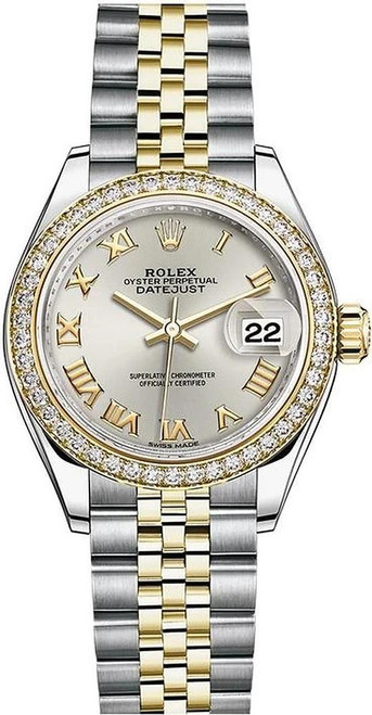 Rolex Lady Datejust 28mm Diamond Bezel Two-Tone 279383 SRDJ