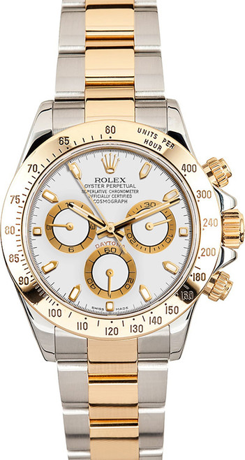 Rolex Pre-Owned two tone Daytona 116523 White