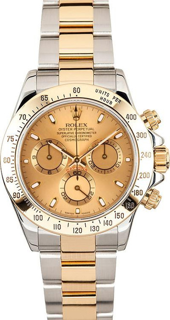 Rolex Daytona 116523 Two-Tone Factory White Panda Arabic Pre-Owned