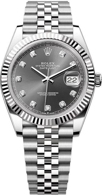 Rolex Datejust 41mm Stainless Steel 126334 RDJ Rhodium