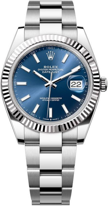 Rolex Datejust 41mm Stainless Steel 126334 LXJ Blue