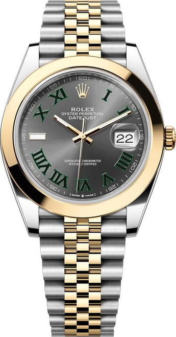 Rolex Datejust 41mm Yellow Gold and Steel 126303 GRJ