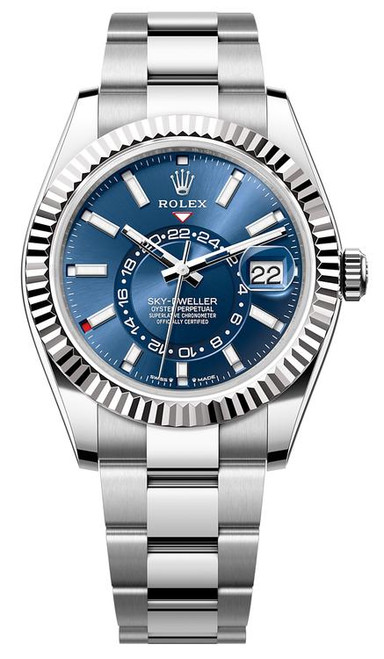 Rolex Stainless Steel Sky Dweller 336934 Blue Rolex Stainless Steel Sky Dweller 336934 Blue