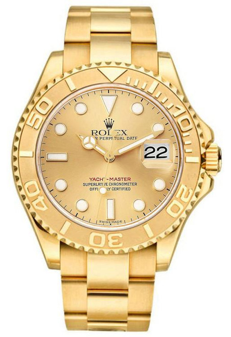 Rolex Yacht-Master Gold Factory Pearl Ruby 16628