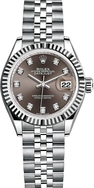 Rolex Lady Datejust 28mm Fluted Stainless Steel 279174BDFJ