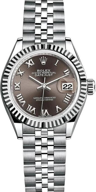 Rolex Lady Datejust 28mm Fluted Stainless Steel 279174BRFJ