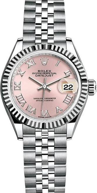 Rolex Lady Datejust 28mm Fluted Stainless Steel 279174PRFJ