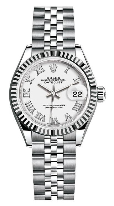 Rolex Lady Datejust 28mm Fluted Stainless Steel 279174WRFJ