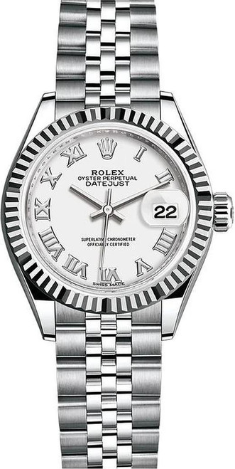 Rolex Lady Datejust 28mm Fluted Stainless Steel 279174WRFJ