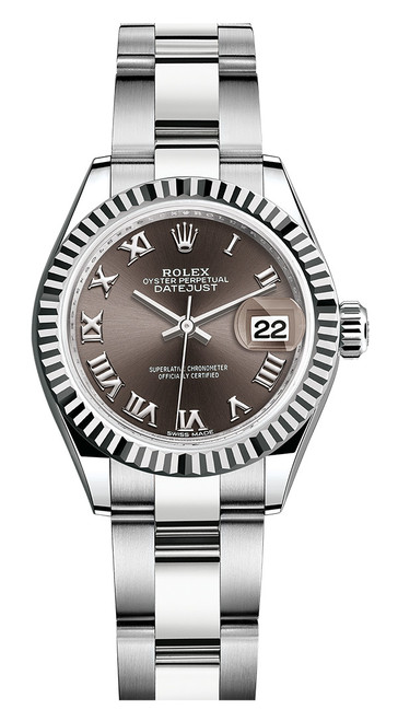 Rolex Lady Datejust 28mm Fluted Stainless Steel 279174BRFO