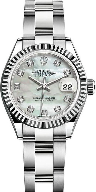 Rolex Lady Datejust 28mm Fluted Stainless Steel 279174MOPDFO