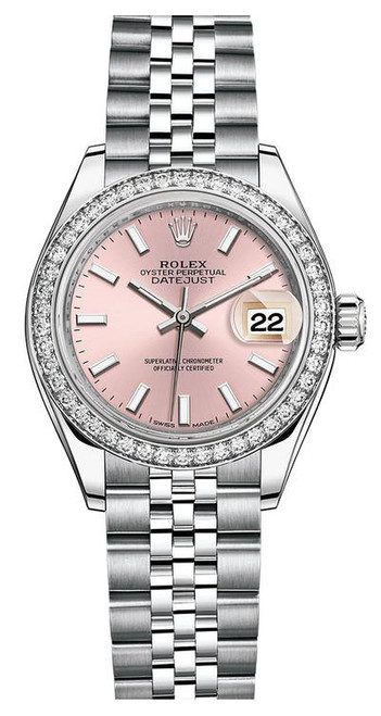 Rolex Lady Datejust 28mm Diamond Bezel Stainless Steel 279384PIDJ Rolex Lady Datejust 28mm Diamond Bezel Stainless Steel 279384PIDJ
