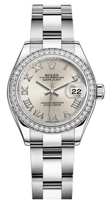 Rolex Lady Datejust 28mm Diamond Bezel Stainless Steel 279384SRDO