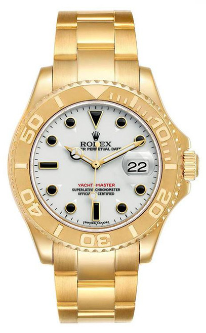 Rolex Yacht-Master Gold Factory Dark Mother of Pearl 16628