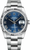 Rolex Datejust Stainless Steel  Fluted Bezel and Factory Blue Roman Dial on Oyster Bracelet 116234