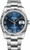 Rolex Datejust Stainless Steel  Fluted Bezel and Factory Blue Roman Dial on Oyster Bracelet 116234