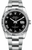Rolex Datejust Stainless Steel Fluted Bezel & Black Roman Dial on Oyster Bracelet 116234