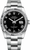 Rolex Datejust Stainless Steel Fluted Bezel & Black Roman Dial on Oyster Bracelet 116234