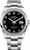 Rolex Datejust Stainless Steel Smooth Bezel & Black Roman Dial on Oyster Bracelet 116200