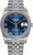 Rolex New Style Datejust Stainless Steel  Rolex Factory Diamond Bezel & Blue Roman Dial on Jubilee Bracelet 116244