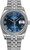 Rolex New Style Datejust Stainless Steel  Rolex Factory Diamond Bezel & Blue Roman Dial on Jubilee Bracelet 116244