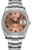Rolex New Style Datejust Stainless Steel  Rolex Factory Diamond Bezel & Pink Roman Dial on Oyster Bracelet 116244