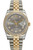 Rolex New Style Datejust Two Tone Factory Diamond Bezel and Grey Diamond Dial 116243 Rolex New Style Datejust Two Tone Factory Diamond Bezel and Grey Diamond Dial 116243
