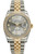 Rolex New Style Datejust Two Tone Factory Diamond Bezel and Silver Roman Dial 116243 Rolex New Style Datejust Two Tone Factory Diamond Bezel and Silver Roman Dial 116243