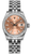 Rolex Women's New Style Steel Datejust with Factory Diamond Bezel and Pink Index Dial 179384