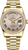 Rolex Men's Day Date President Yellow Gold Factory Diamond Bezel & Silver Roman 18348