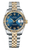 Rolex New Style Datejust Midsize Two Tone Blue Concentric Arabic on Jubilee Band 178273 WRJ