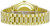 Rolex Day Date President Yellow Gold Factory Diamond Bezel  Green Index Dial 18348