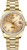 Rolex Women's President Midsize Factory Diamond Bezel on Champagne Anniversary Diamond Dial 68288