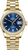 Rolex Women's President Midsize Factory Diamond Bezel on Blue Index Dial 68288