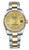 Rolex Datejust Midsize Two Tone Champagne Concentric Dial 178273 Oyster