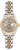 Rolex Women's Datejust Two Tone Fluted Factory Silver Concentric Dial