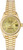 Rolex Women's President Yellow Gold Fluted Factory Champagne Concentric Dial