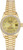 Rolex Women's President Yellow Gold Factory Diamond Bezel and Champagne Concentric Dial