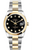 Rolex New Style Datejust Two Tone Smooth Bezel Factory Black Diamond Dial on Jubilee Bracelet