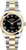 Rolex New Style Datejust Two Tone Smooth Bezel Black Roman Dial