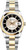 Rolex New Style Datejust Two Tone Smooth Bezel Factory Anniversary Black Tuxedo Dial