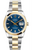 Rolex New Style Datejust Two Tone Smooth Bezel Blue Index Dial