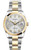 Rolex New Style Datejust Two Tone Smooth Bezel Factory Anniversary Silver Diamond Dial