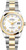 Rolex New Style Datejust Two Tone Smooth Bezel White Roman Dial