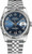 Rolex New Style Datejust Stainless Steel  Fluted Bezel & Factory Blue Arabic Dial on Jubilee Bracelet 116234