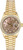 Rolex Women's President Yellow Gold Factory Diamond Bezel and Dark Mother of Pearl Diamond Dial 69138